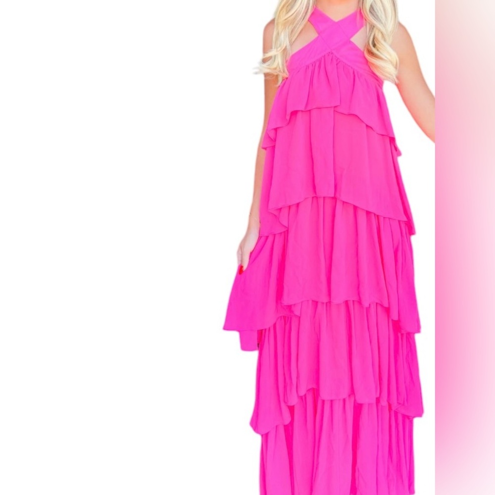 Strut And‎ Bolt Tired Maxi Dress NWT Size Medium Pink